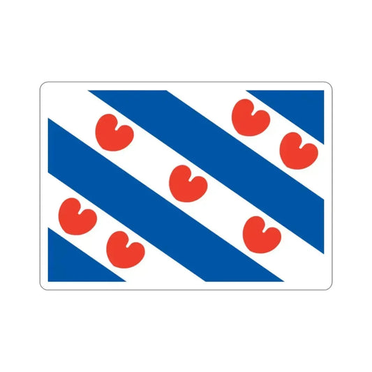 Flag of Friesland Netherlands STICKER Vinyl Die-Cut Decal 2 Inch - The Sticker Space