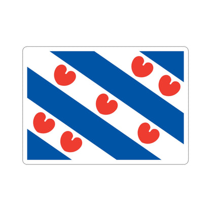 Flag of Friesland Netherlands STICKER Vinyl Die-Cut Decal-3 Inch-The Sticker Space