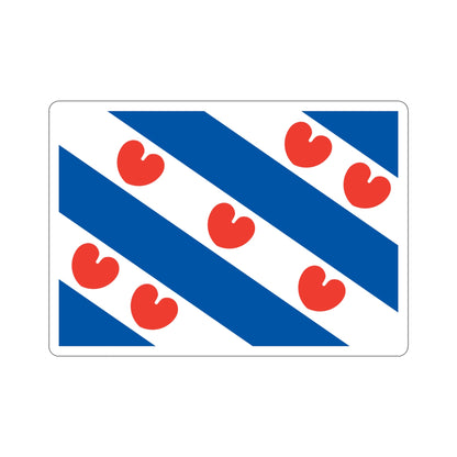 Flag of Friesland Netherlands STICKER Vinyl Die-Cut Decal-5 Inch-The Sticker Space