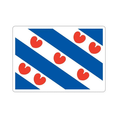 Flag of Friesland Netherlands STICKER Vinyl Die-Cut Decal 6 Inch - The Sticker Space