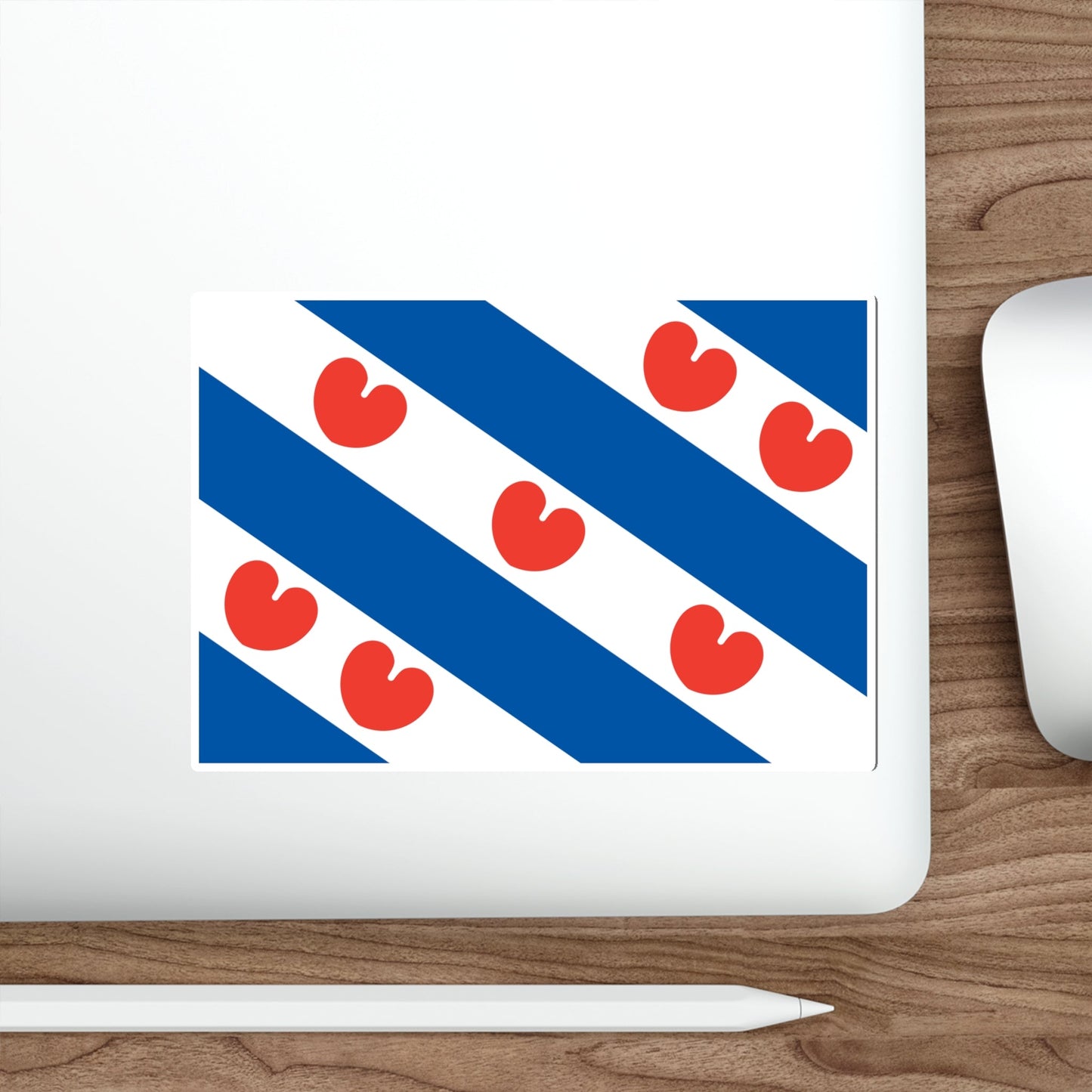 Flag of Friesland Netherlands STICKER Vinyl Die-Cut Decal-The Sticker Space