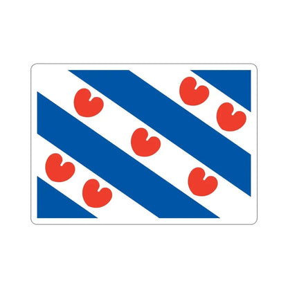 Flag of Friesland Netherlands STICKER Vinyl Die-Cut Decal - The Sticker Space