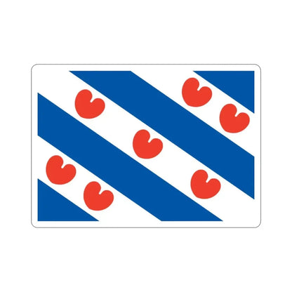 Flag of Friesland Netherlands STICKER Vinyl Die-Cut Decal - The Sticker Space