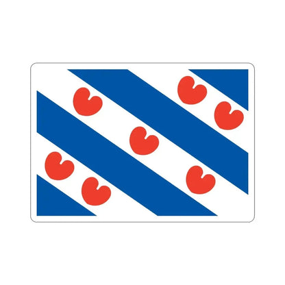 Flag of Friesland Netherlands STICKER Vinyl Die-Cut Decal - The Sticker Space