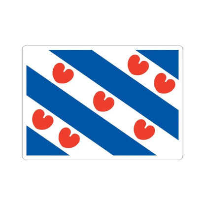 Flag of Friesland Netherlands - STICKER Vinyl Kiss-Cut Decal - The Sticker Space
