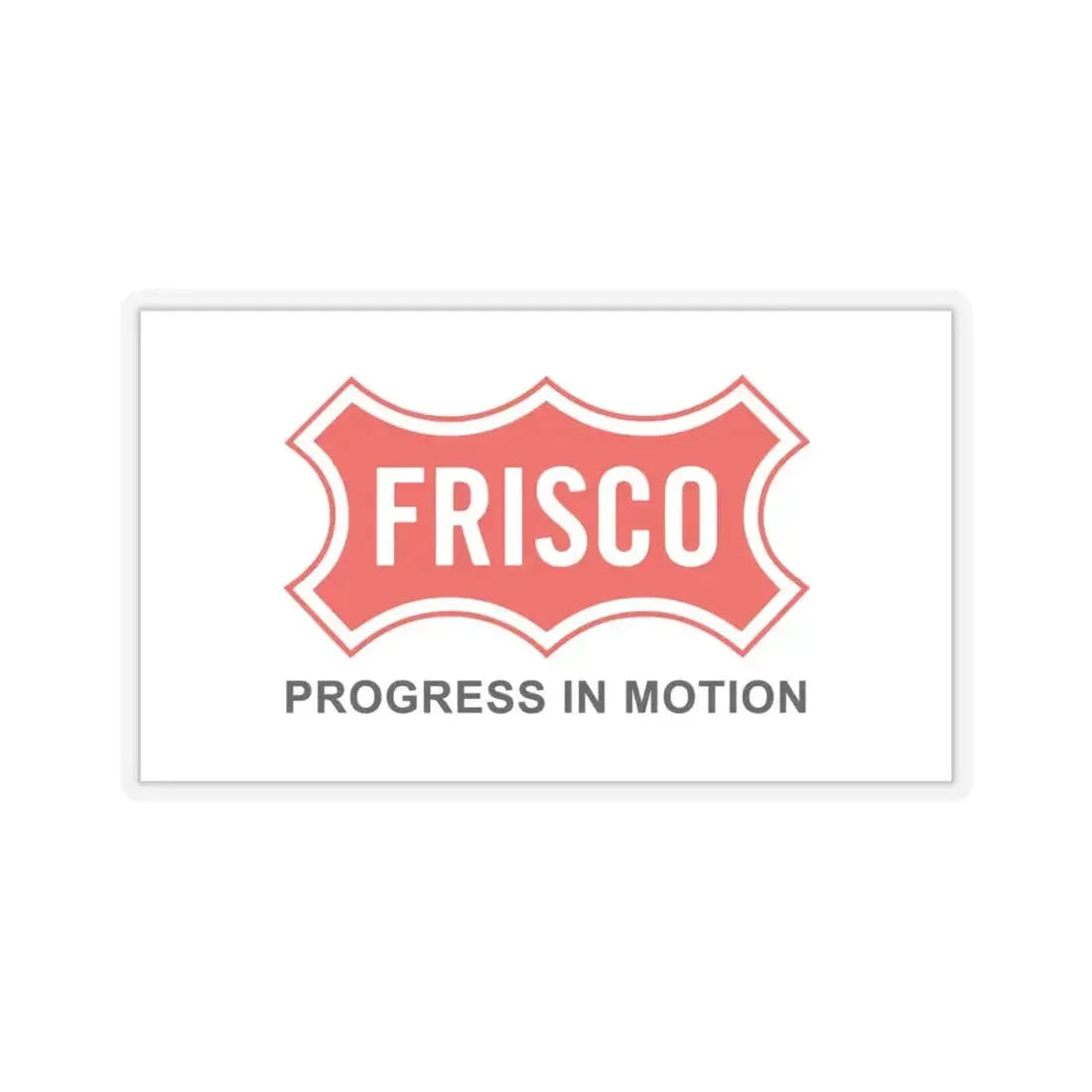 Flag of Frisco, Texas - STICKER Vinyl Kiss-Cut Decal 4 Inch Transparent - The Sticker Space