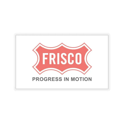 Flag of Frisco, Texas - STICKER Vinyl Kiss-Cut Decal 4 Inch Transparent - The Sticker Space