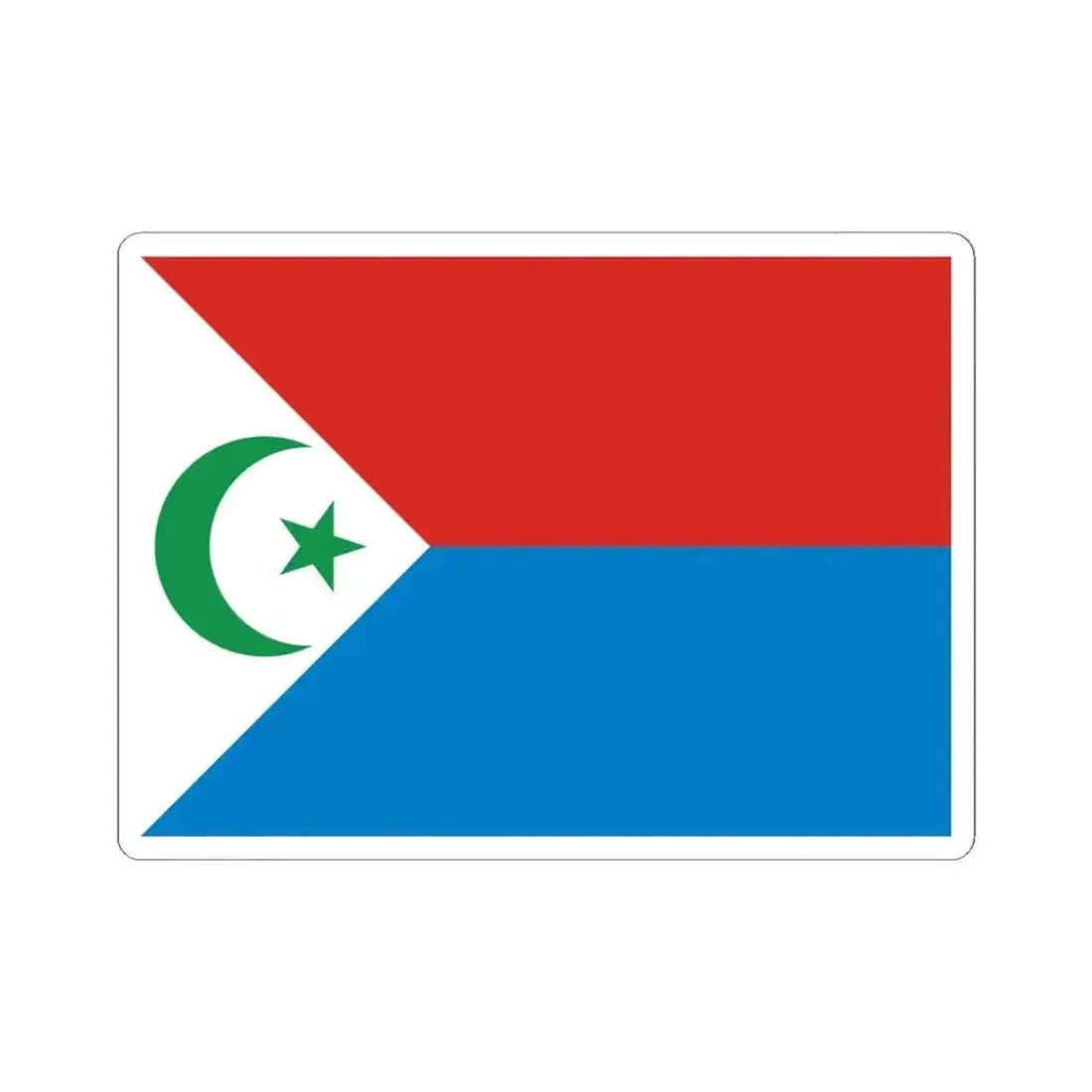 Flag of Frolinat (Chad) STICKER Vinyl Kiss-Cut Decal 3 Inch White - The Sticker Space