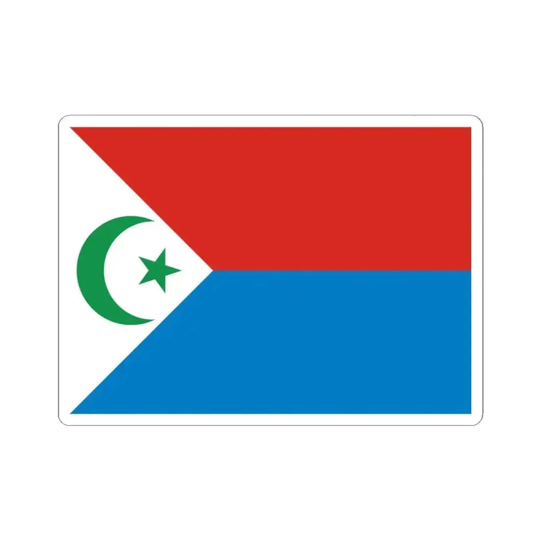 Flag of Frolinat (Chad) STICKER Vinyl Kiss-Cut Decal 4 Inch White - The Sticker Space