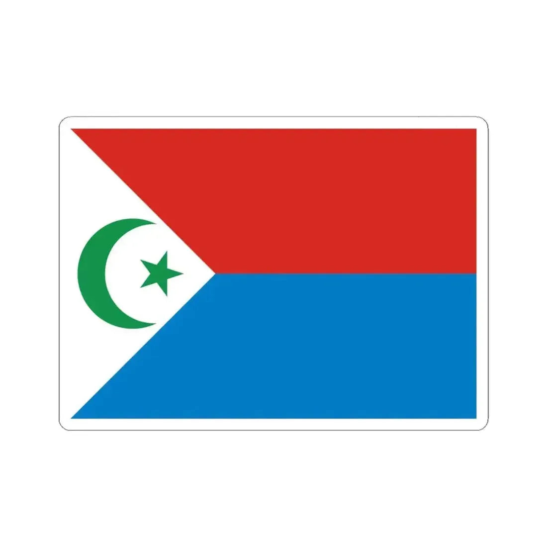 Flag of Frolinat (Chad) STICKER Vinyl Kiss-Cut Decal 6 Inch White - The Sticker Space