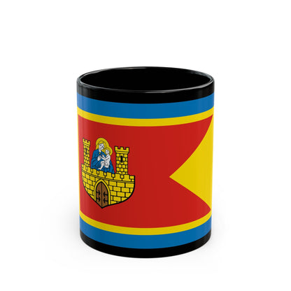 Flag of Frombork Poland - Black Coffee Mug-11oz-The Sticker Space