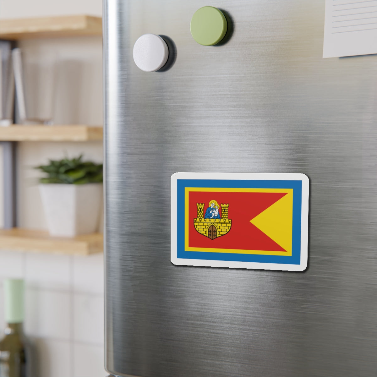 Flag of Frombork Poland - Die-Cut Magnet-The Sticker Space