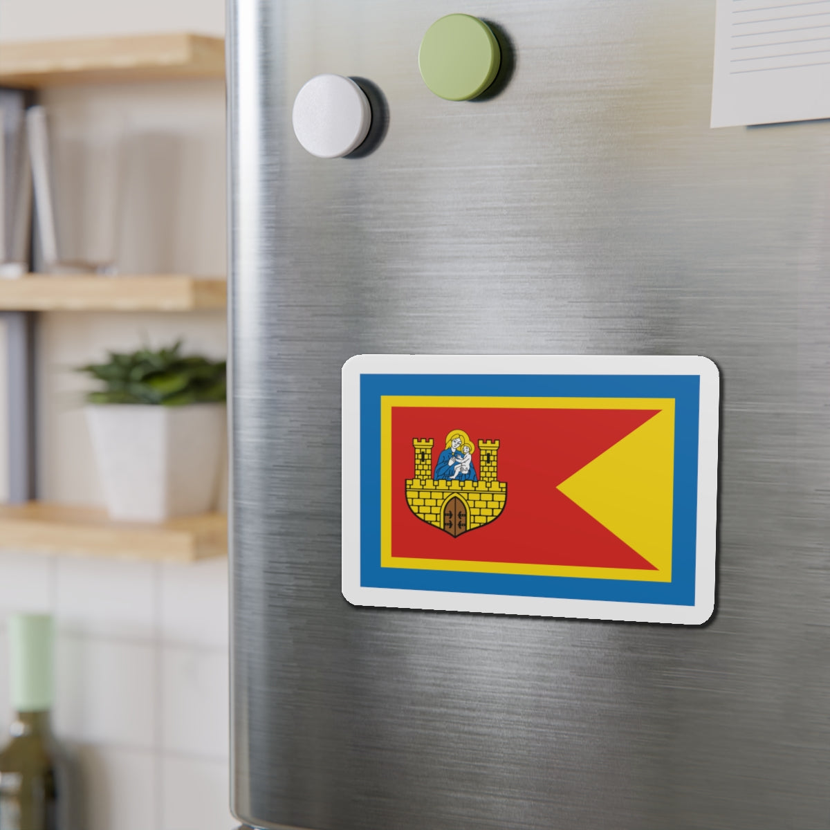 Flag of Frombork Poland - Die-Cut Magnet-The Sticker Space