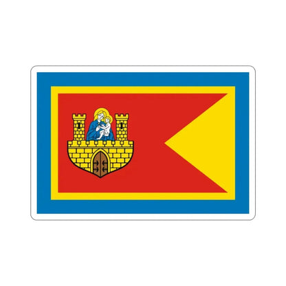 Flag of Frombork Poland STICKER Vinyl Die-Cut Decal - The Sticker Space