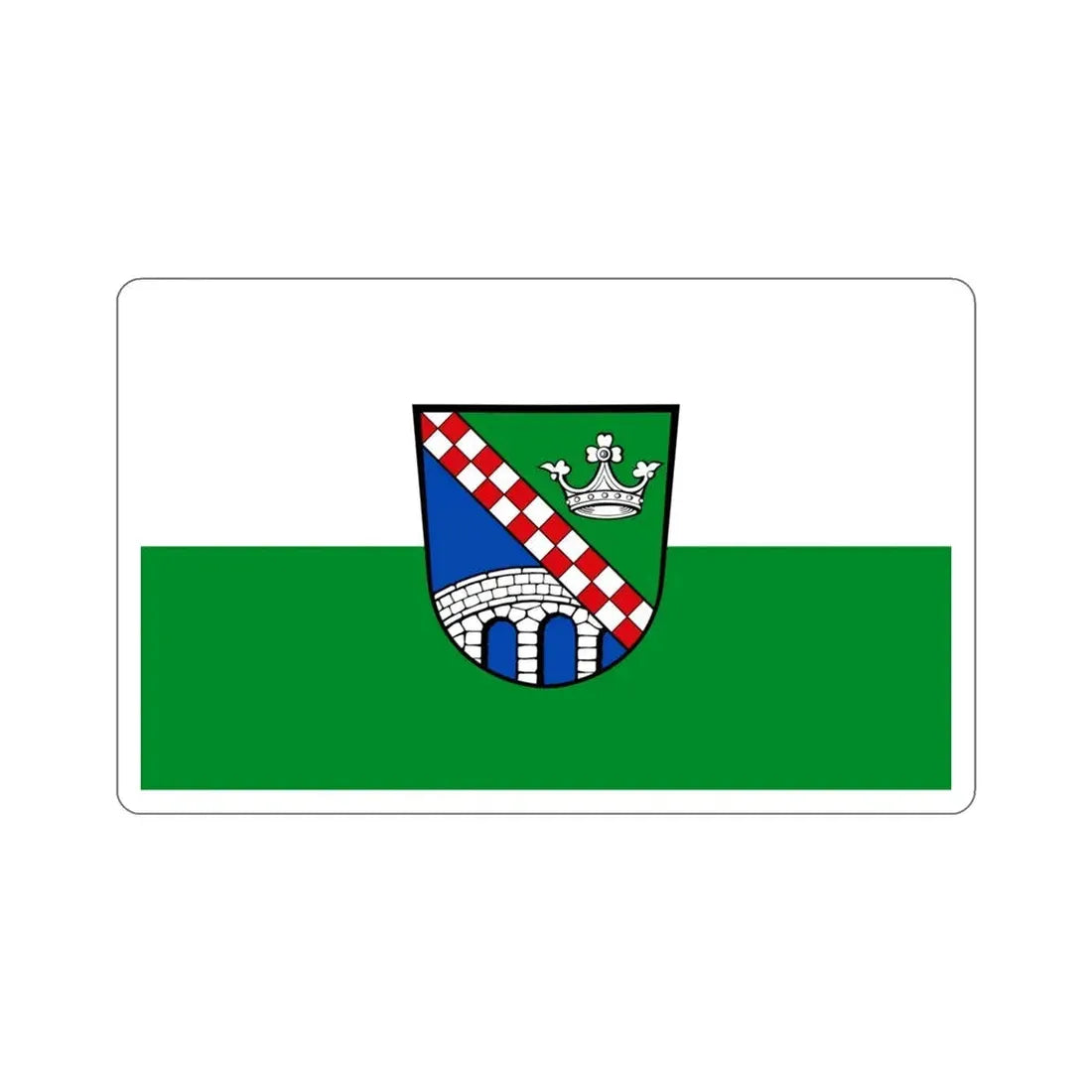 Flag of Fürstenfeldbruck Germany STICKER Vinyl Die-Cut Decal 4 Inch - The Sticker Space