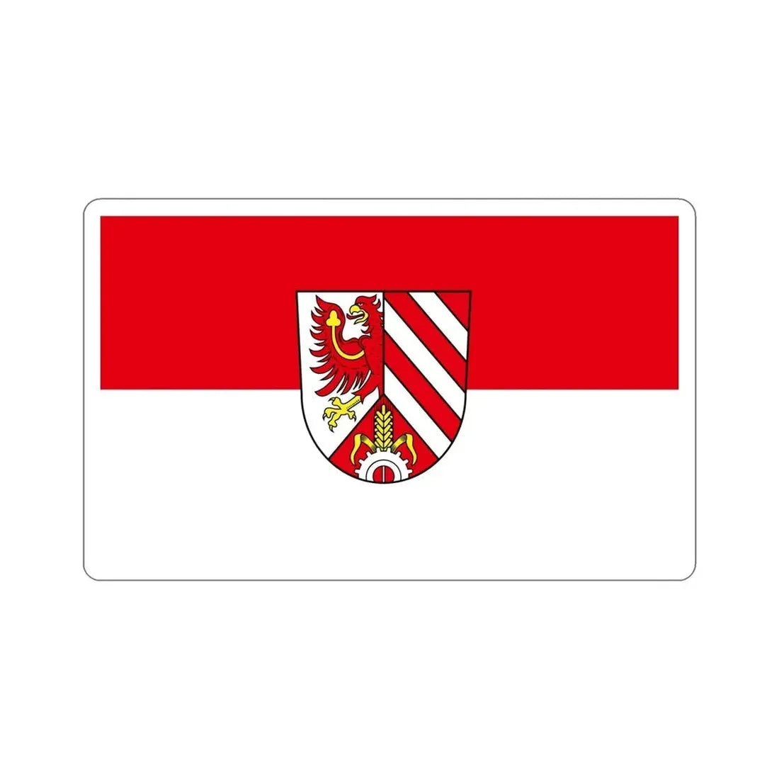 Flag of Fürth 2 Germany STICKER Vinyl Die-Cut Decal 6 Inch - The Sticker Space