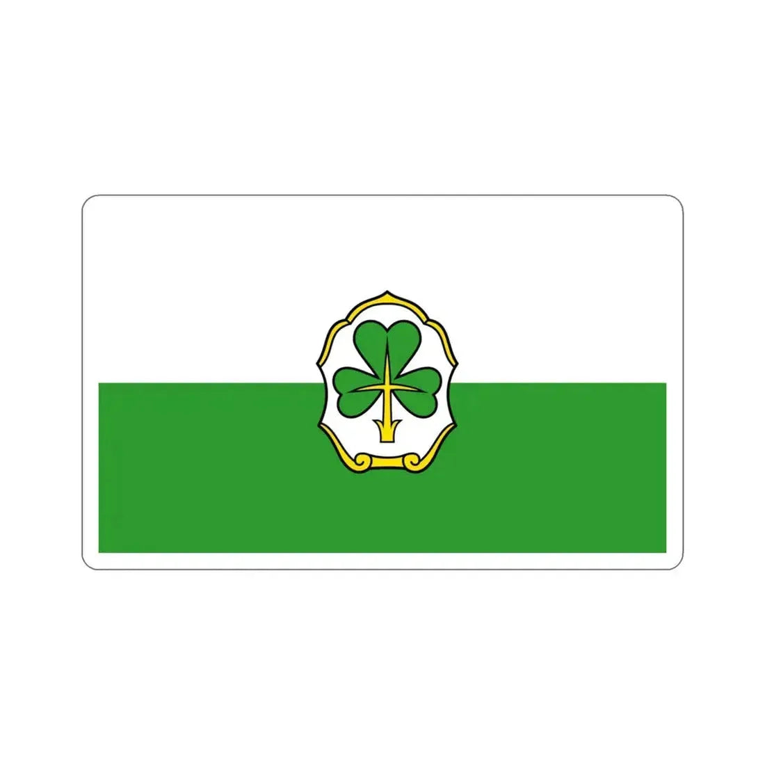 Flag of Fürth Germany STICKER Vinyl Die-Cut Decal 4 Inch - The Sticker Space