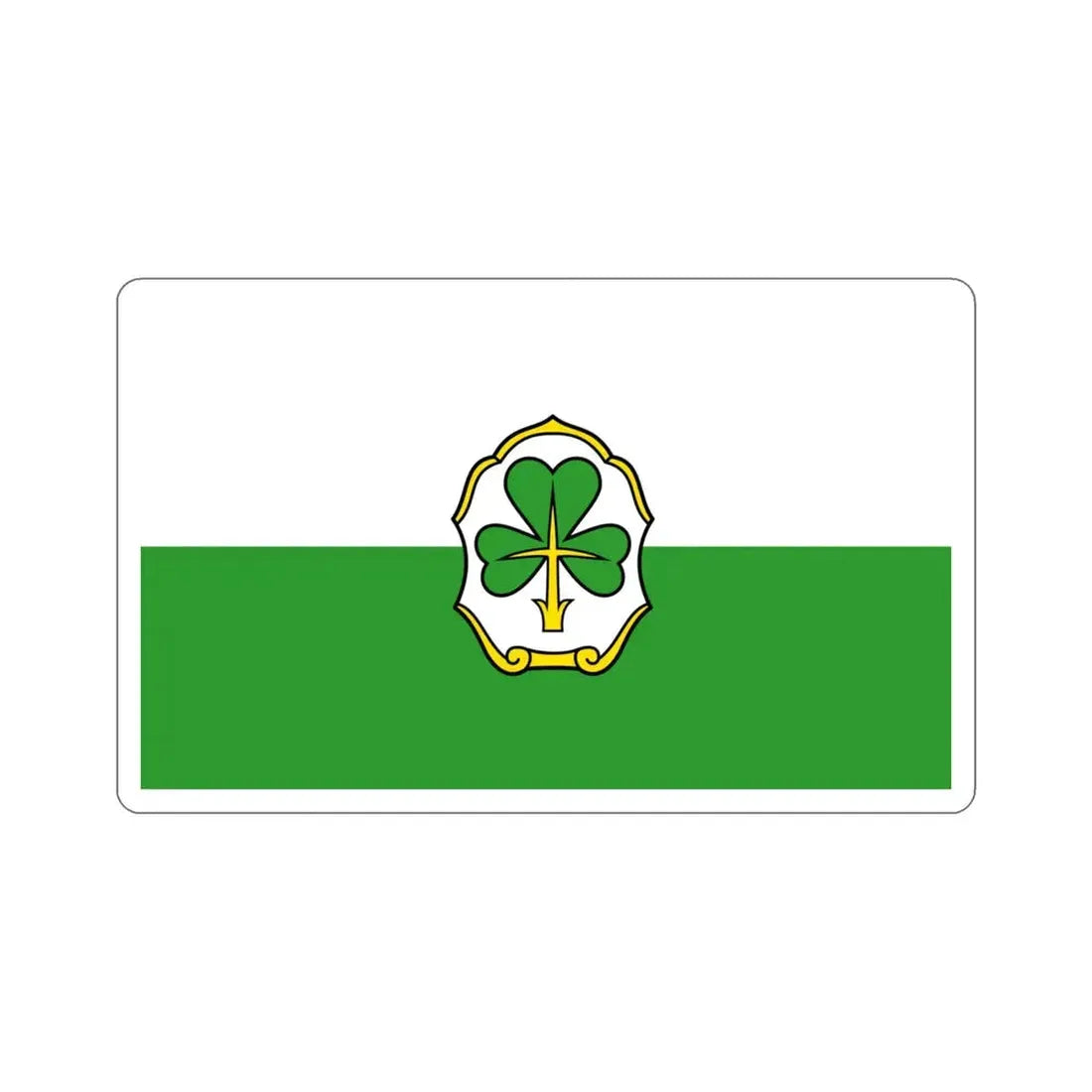 Flag of Fürth Germany STICKER Vinyl Die-Cut Decal 4 Inch - The Sticker Space