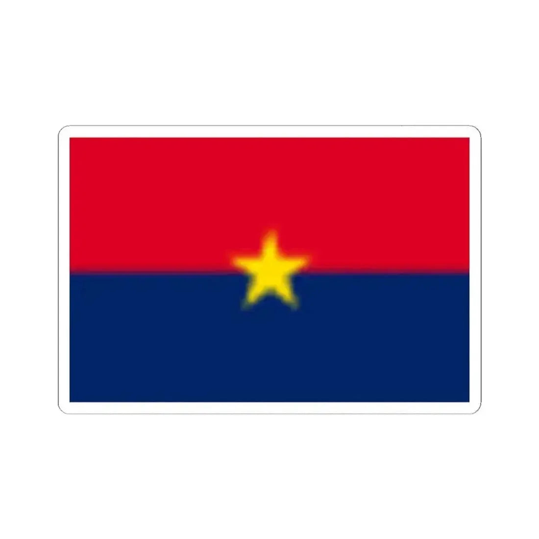 Flag of Fujian Peoples Government (China) STICKER Vinyl Kiss-Cut Decal 2 Inch White - The Sticker Space