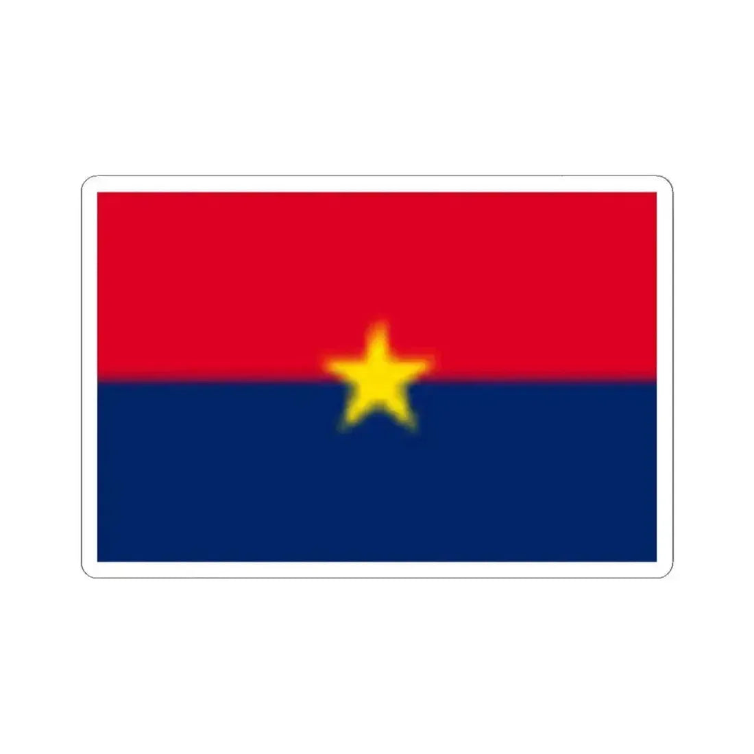 Flag of Fujian Peoples Government (China) STICKER Vinyl Kiss-Cut Decal 3 Inch White - The Sticker Space