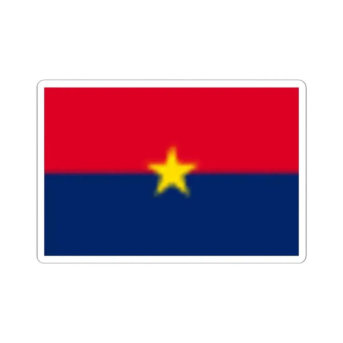 Flag of Fujian Peoples Government (China) STICKER Vinyl Kiss-Cut Decal 4 Inch White - The Sticker Space