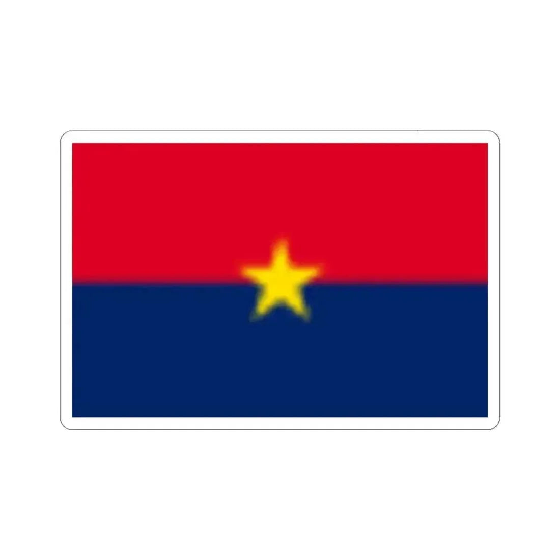 Flag of Fujian Peoples Government (China) STICKER Vinyl Kiss-Cut Decal 6 Inch White - The Sticker Space