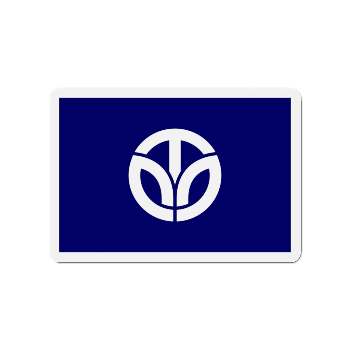 Flag of Fukui Prefecture Japan - Die-Cut Magnet-3" x 3"-The Sticker Space