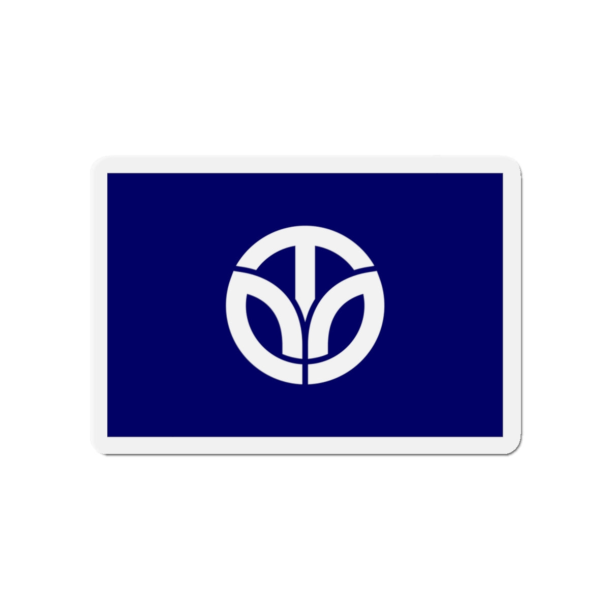 Flag of Fukui Prefecture Japan - Die-Cut Magnet-4" x 4"-The Sticker Space