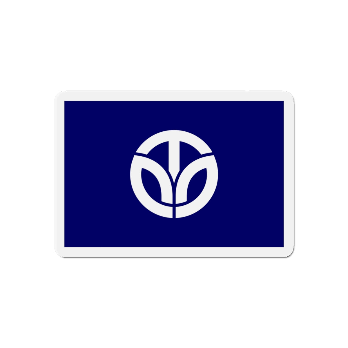 Flag of Fukui Prefecture Japan - Die-Cut Magnet-6 × 6"-The Sticker Space