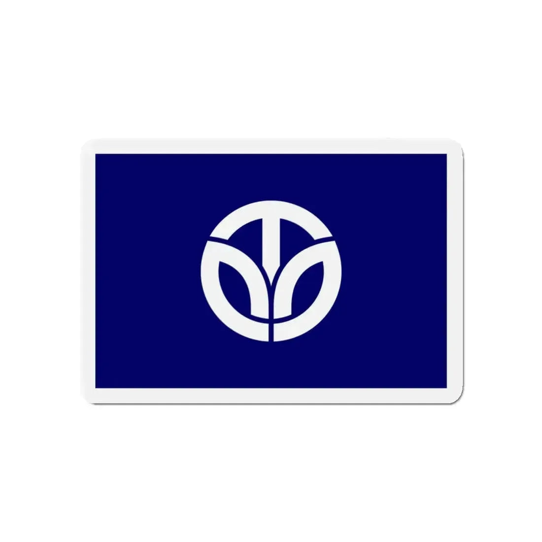 Flag of Fukui Prefecture Japan - Refrigerator Magnet 4 Inch - The Sticker Space