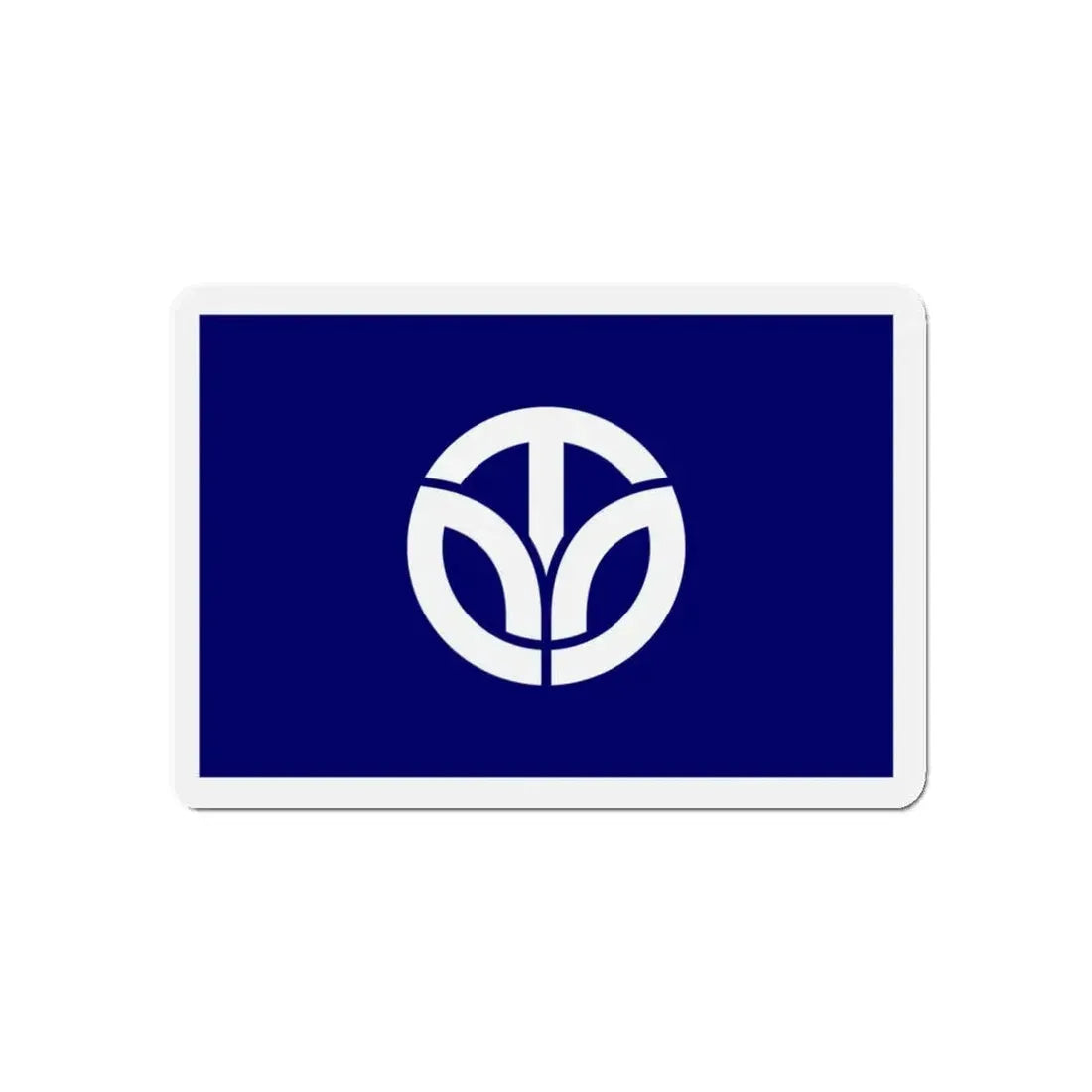 Flag of Fukui Prefecture Japan - Refrigerator Magnet 5 Inch - The Sticker Space