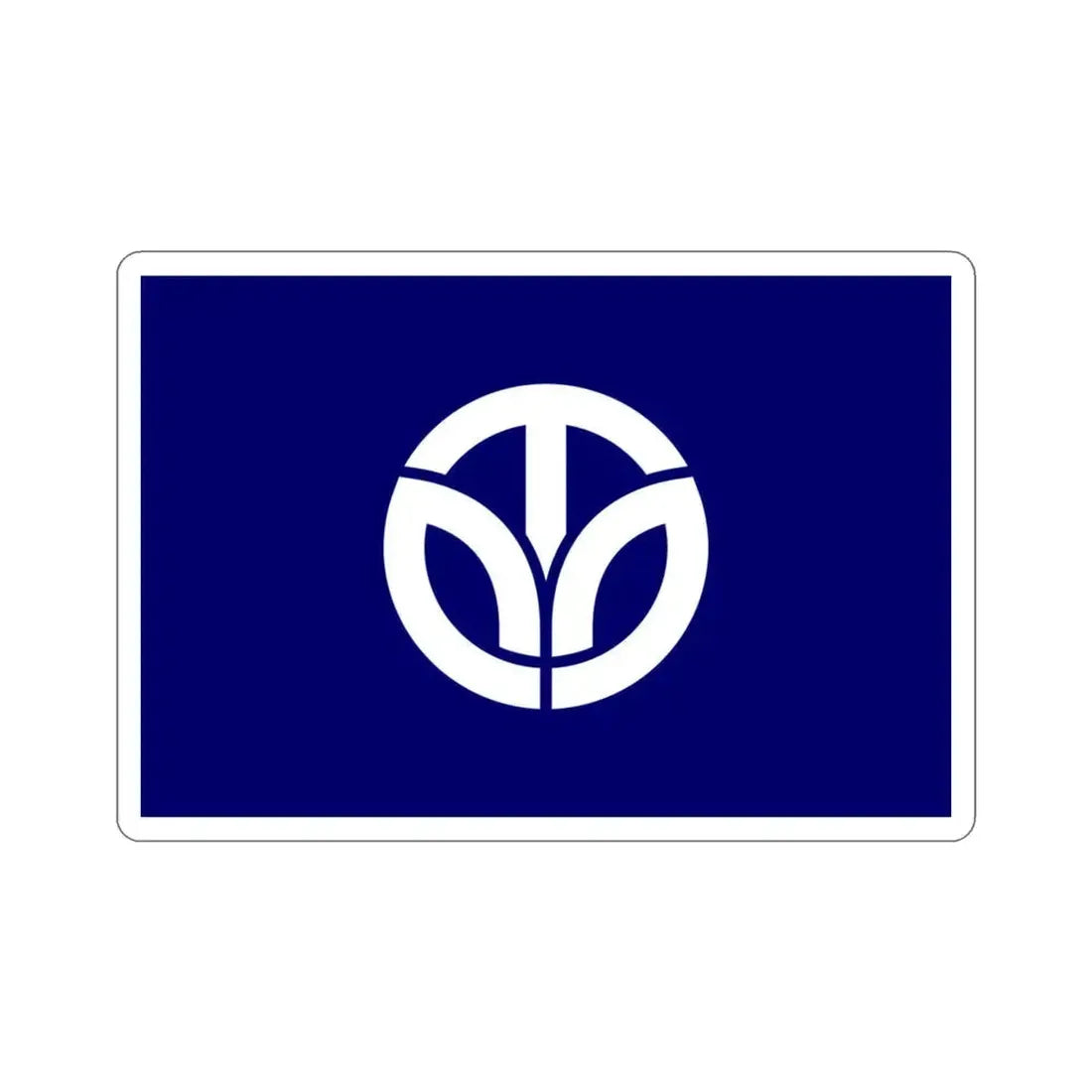 Flag of Fukui Prefecture Japan STICKER Vinyl Die-Cut Decal 3 Inch - The Sticker Space