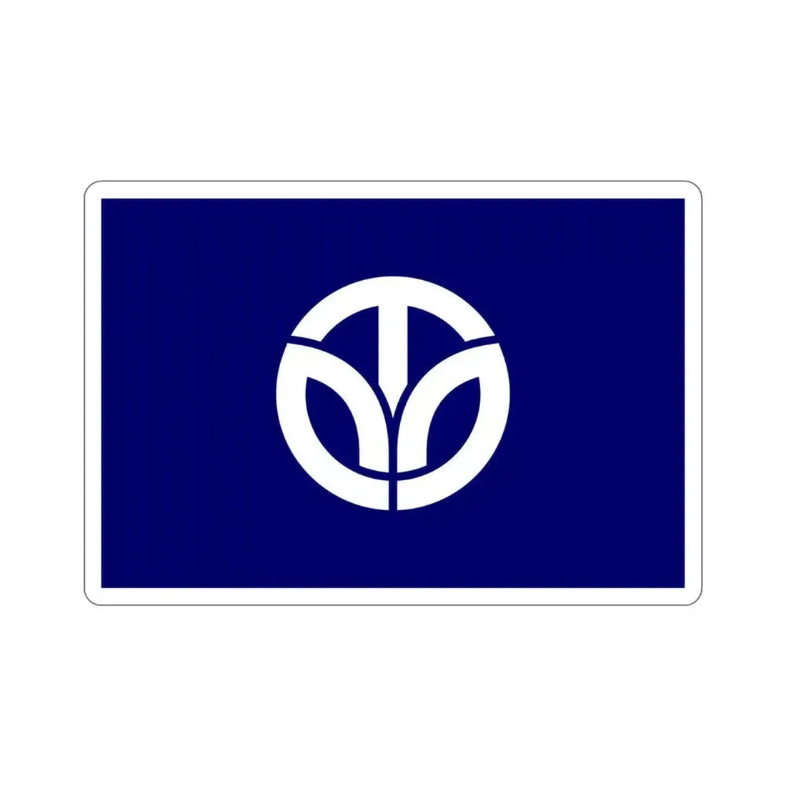 Flag of Fukui Prefecture Japan STICKER Vinyl Die-Cut Decal 4 Inch - The Sticker Space