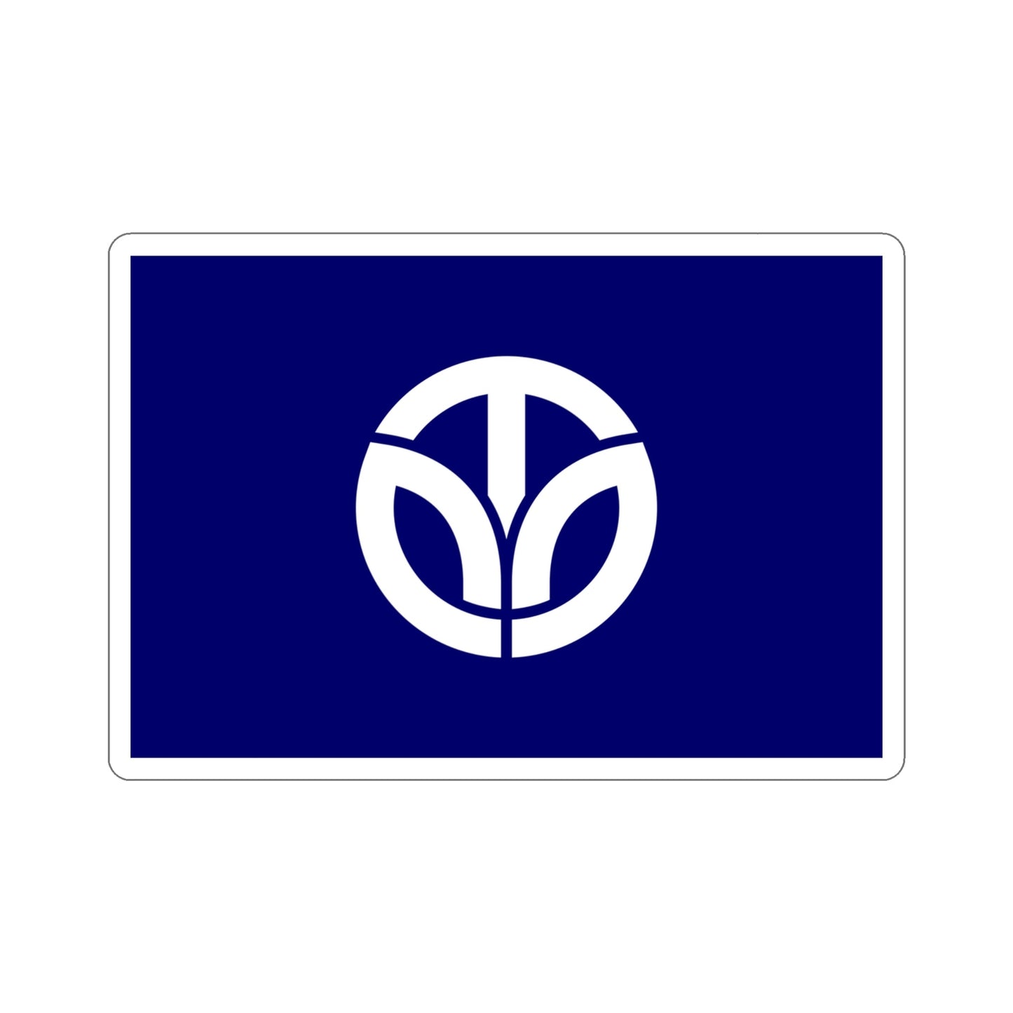 Flag of Fukui Prefecture Japan STICKER Vinyl Die-Cut Decal-4 Inch-The Sticker Space