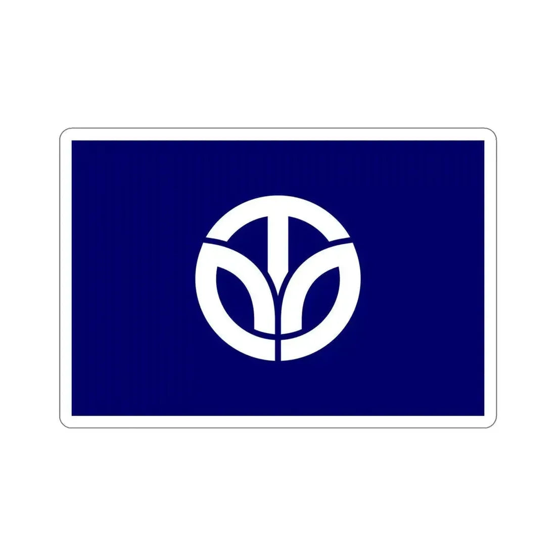 Flag of Fukui Prefecture Japan STICKER Vinyl Die-Cut Decal 6 Inch - The Sticker Space