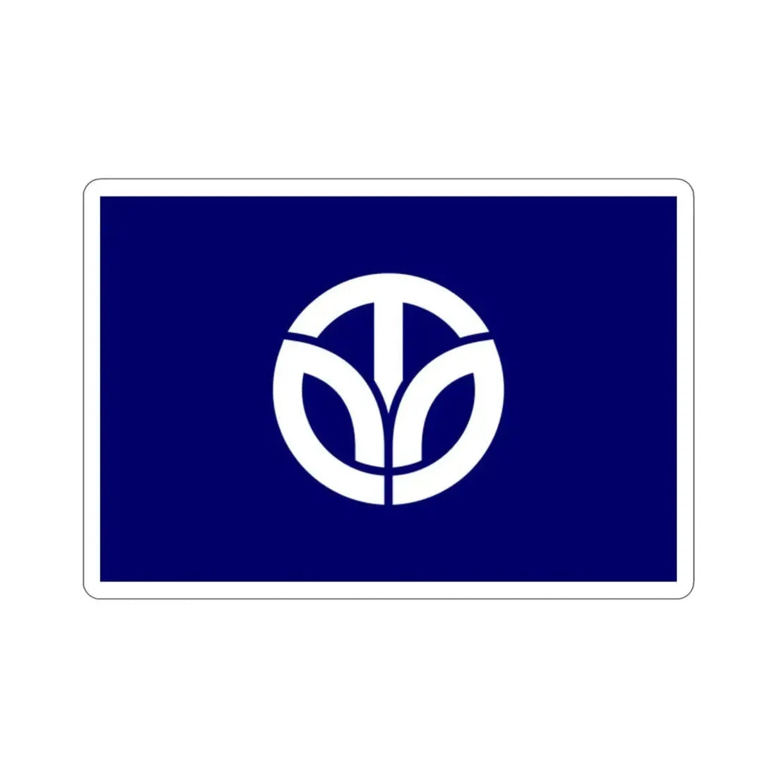 Flag of Fukui Prefecture Japan STICKER Vinyl Die-Cut Decal - The Sticker Space