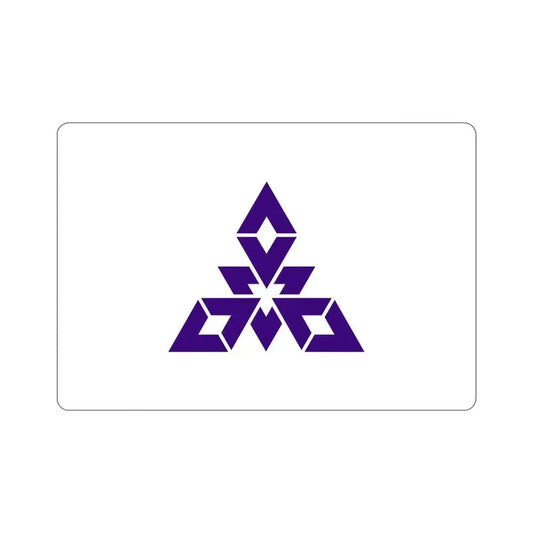 Flag of Fukuoka City Japan STICKER Vinyl Die-Cut Decal 6 Inch - The Sticker Space