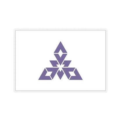 Flag of Fukuoka City Japan - STICKER Vinyl Kiss-Cut Decal 2 Inch Transparent - The Sticker Space