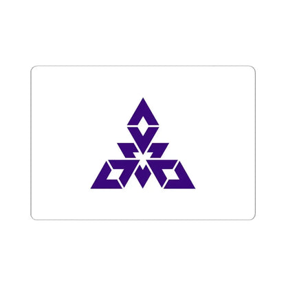 Flag of Fukuoka City Japan - STICKER Vinyl Kiss-Cut Decal 6 Inch White - The Sticker Space