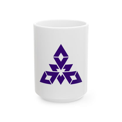 Flag of Fukuoka City Japan - White Coffee Mug-15oz-The Sticker Space