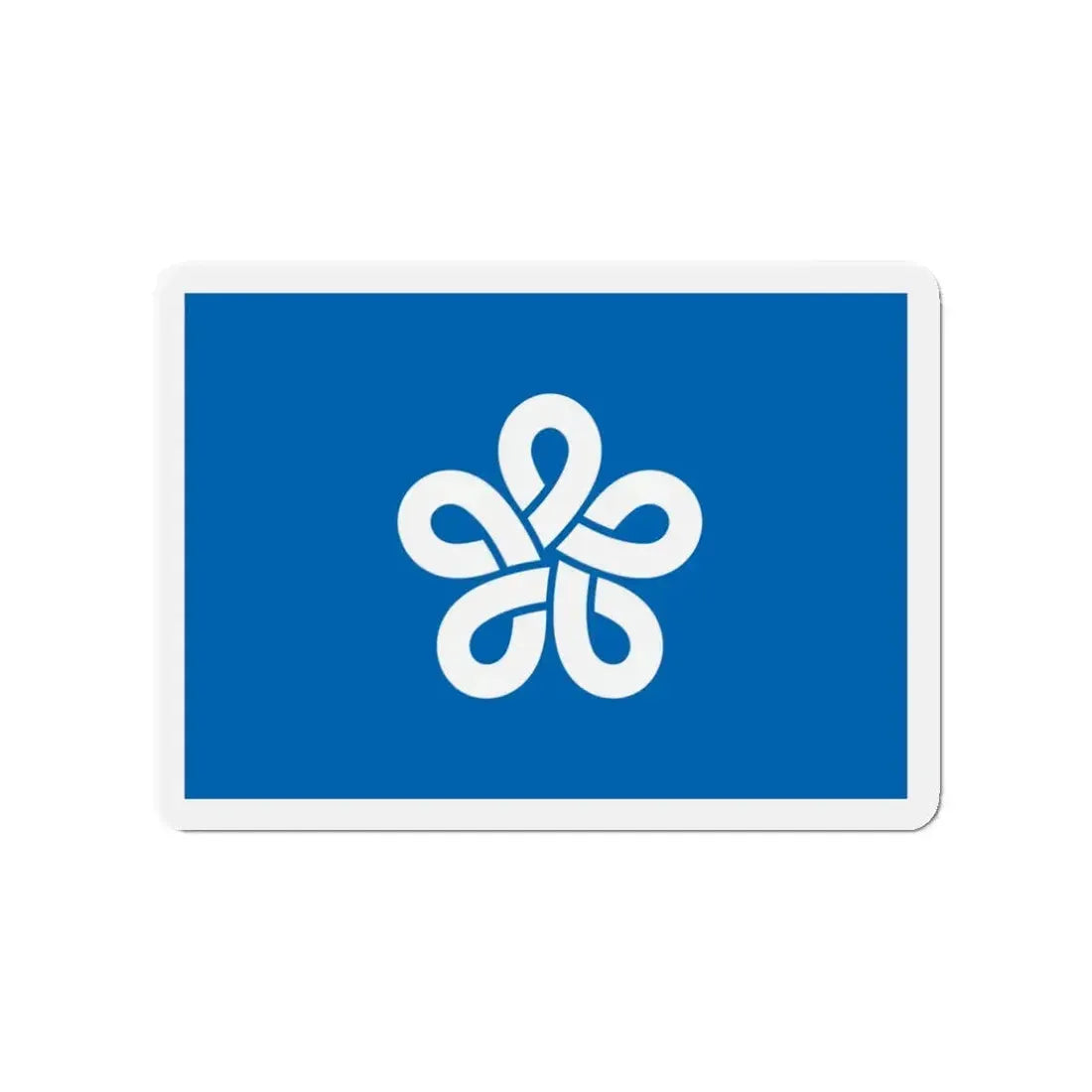 Flag of Fukuoka Prefecture Japan - Refrigerator Magnet 3 Inch - The Sticker Space