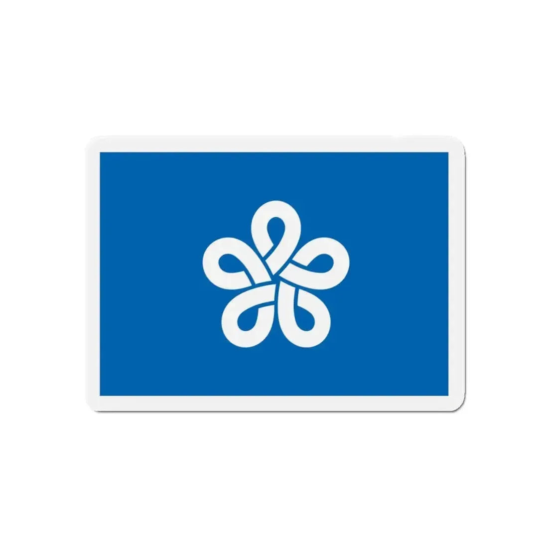 Flag of Fukuoka Prefecture Japan - Refrigerator Magnet 5 Inch - The Sticker Space