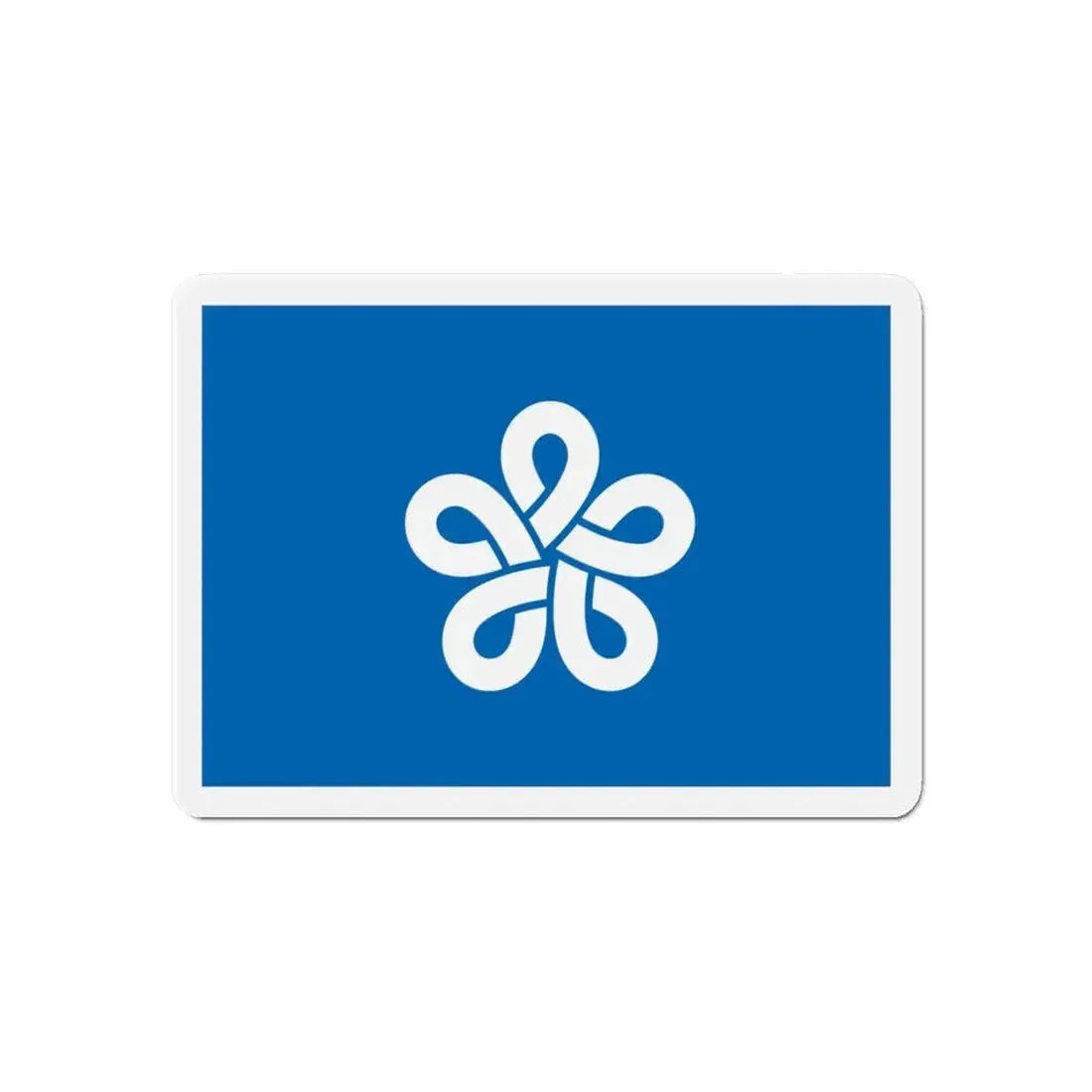 Flag of Fukuoka Prefecture Japan - Refrigerator Magnet 6 Inch - The Sticker Space