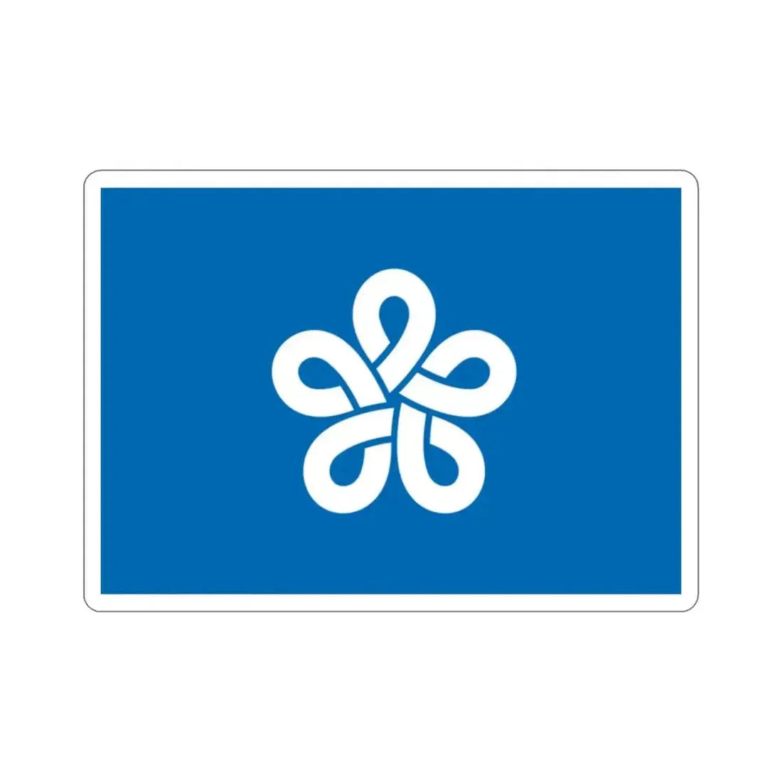 Flag of Fukuoka Prefecture Japan STICKER Vinyl Die-Cut Decal - The Sticker Space