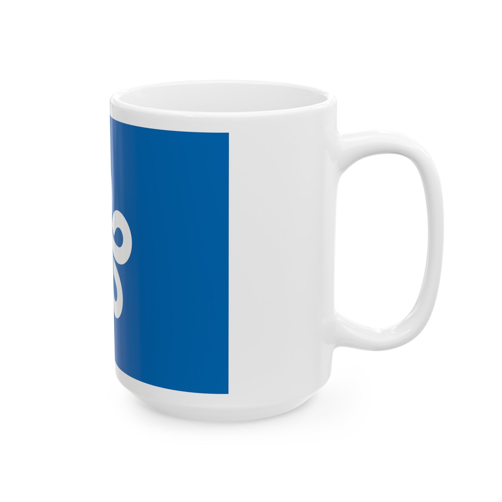 Flag of Fukuoka Prefecture Japan - White Coffee Mug-The Sticker Space