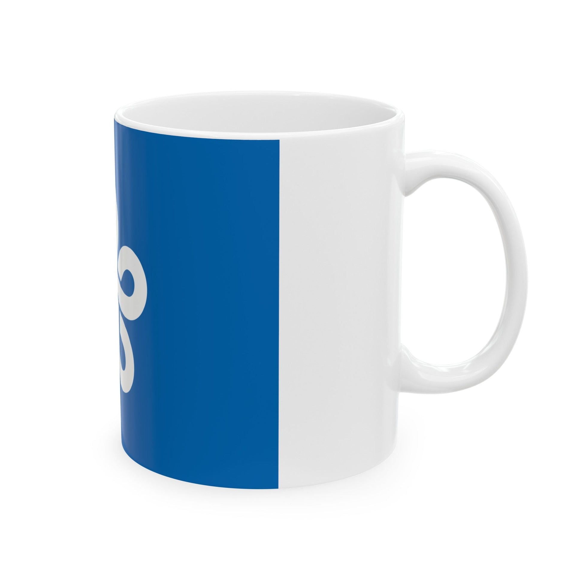 Flag of Fukuoka Prefecture Japan - White Coffee Mug-The Sticker Space