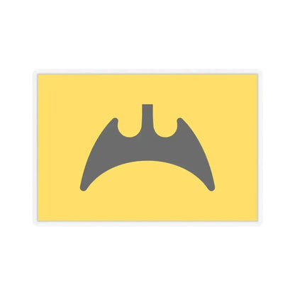 Flag of Fukuyama Hiroshima Japan - STICKER Vinyl Kiss-Cut Decal 4 Inch Transparent - The Sticker Space