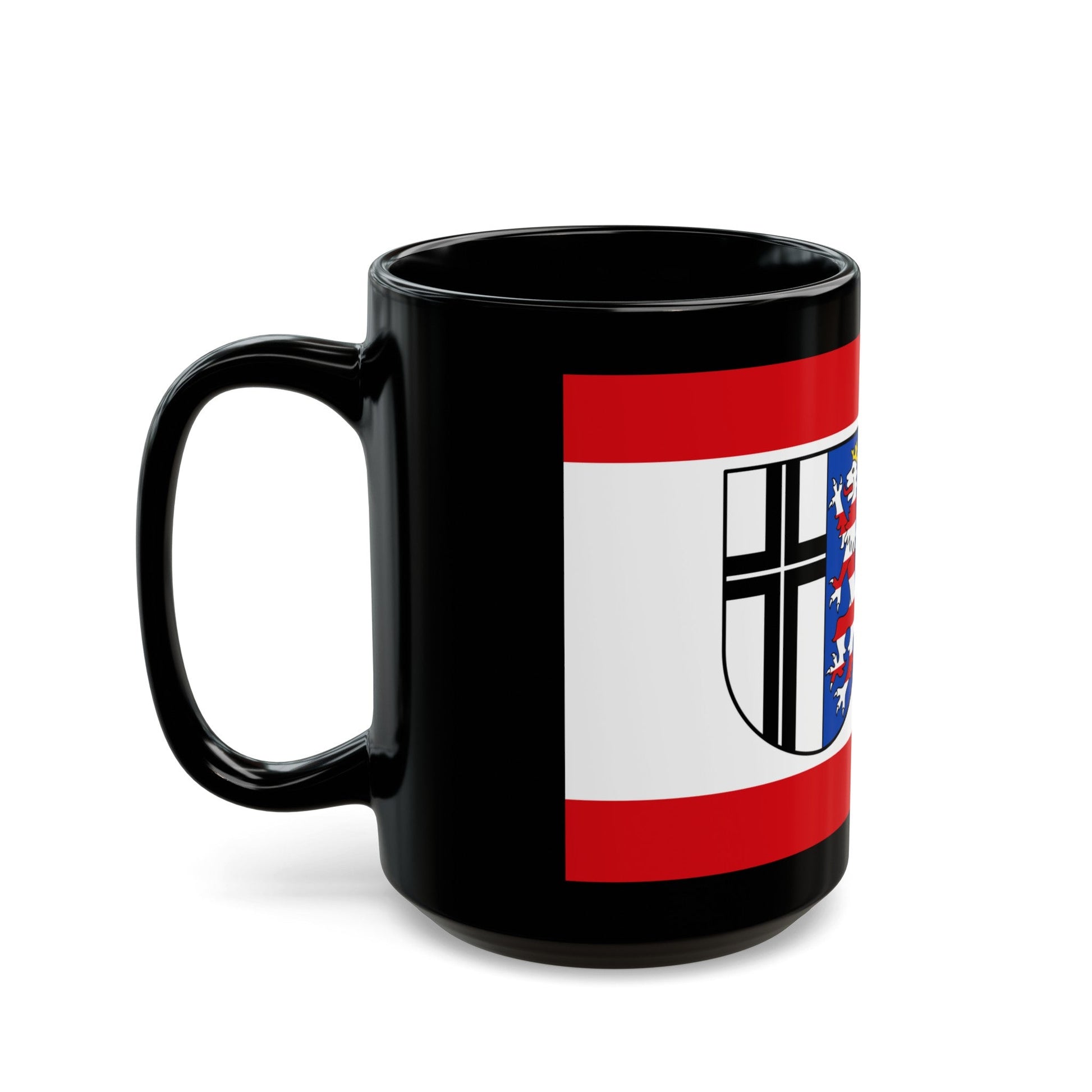 Flag of Fulda Germany - Black Coffee Mug-The Sticker Space