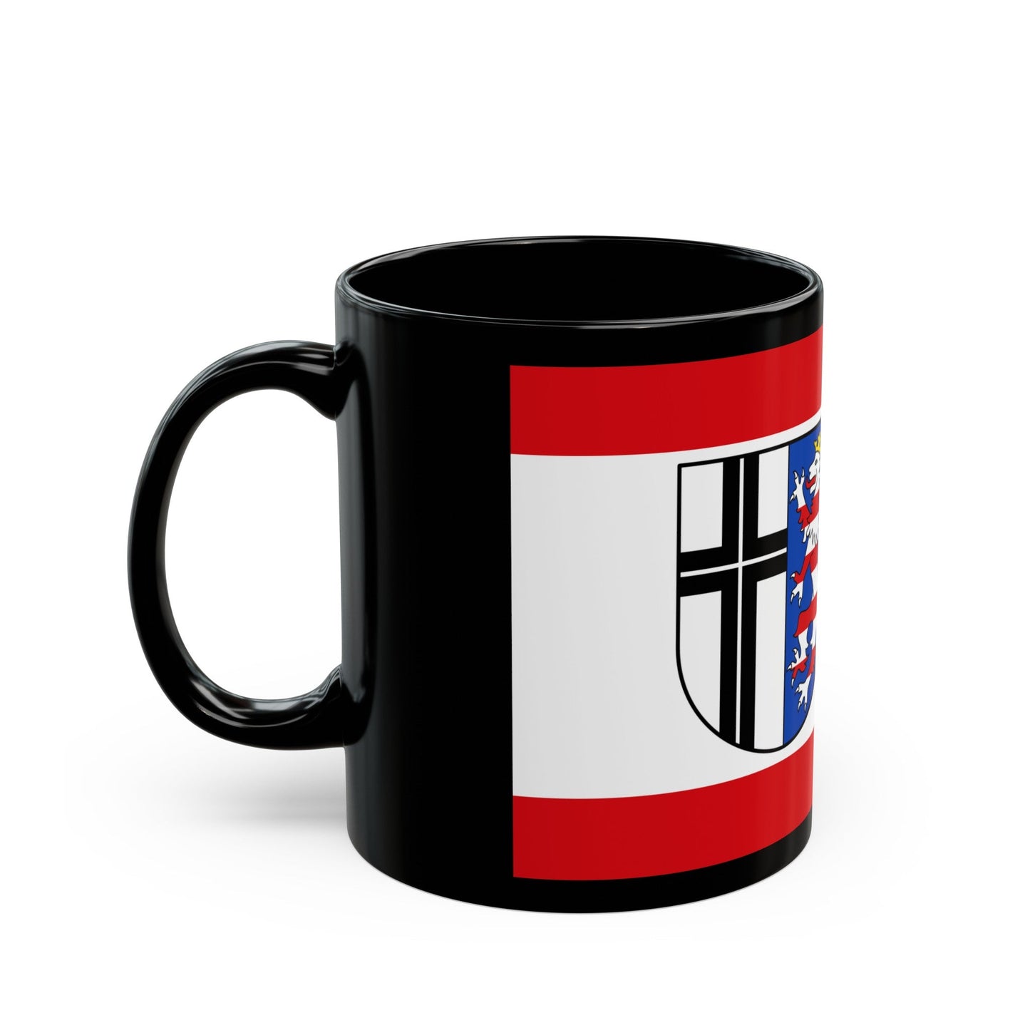 Flag of Fulda Germany - Black Coffee Mug-The Sticker Space