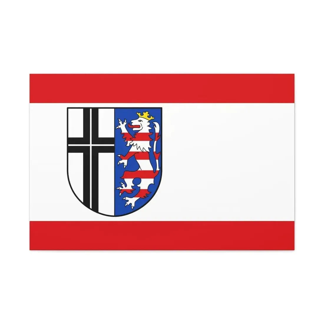 Flag of Fulda Germany - Canvas Wall Art 36" x 24" 1.25" - The Sticker Space